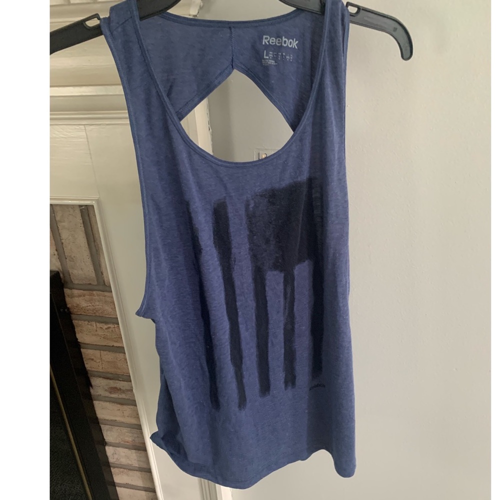 Reebok Womens American flag tank top